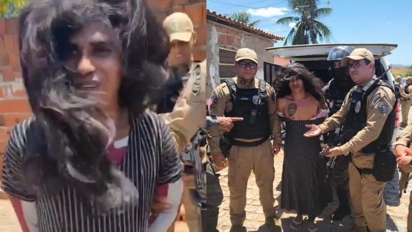 Capturan en Brasil a sujeto buscado por 16 homicidios tras intentar burlar a la policía disfrazado